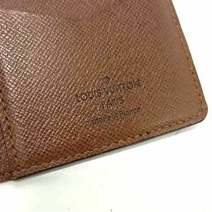 1円 ■美品■ LOUIS VUITTON ルイヴィトン M60502 モノグラム オーガナイザー ドゥ ポッシュ カードケース パスケース ブラウン系 AW7637の画像4