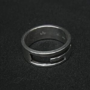 1円 ■極美品■ GUCCI グッチ ブランデッドG SV925 リング 指輪 アクセサリー 表記サイズ 19 (約18号) シルバー系 FA5708の画像1