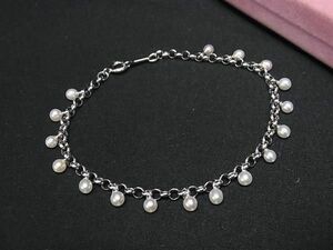 1 jpy # new goods # unused # TASAKItasaki Tasaki Shinju book@ pearl Akoya pearl pearl approximately 3mm SV925 bracele accessory silver group BJ2379