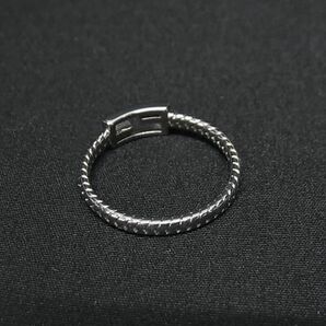 1円 ■美品■ FENDI フェンディ バゲット リング 指輪 アクセサリー 表記サイズM(約13号) レディース シルバー系 FA5249の画像2