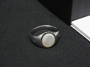 1 jpy TOMWOOD Tom wood Rige - ring white mother ob pearl SV925 ring ring accessory approximately 11 number silver group FA4374