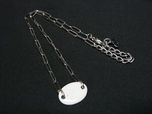 1円 ChristianDior クリスチャンディオール チョーカー ネックレス アクセサリー レディース シルバー系 FD0119