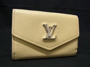 1円 LOUIS VUITTON ルイヴィトン M80427 ポルトフォイユ ロックミニ 三つ折り 財布 コンパクトウォレット バナナ イエロー系 AW4192