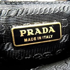 1円 PRADA プラダ BR0208 テスートナイロン ワンショルダー ショルダーバッグ 肩掛け レディース ブラック系 AY1805の画像6