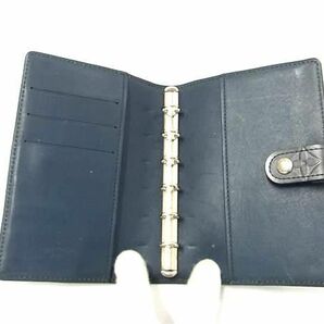 1円 ■美品■ LOUIS VUITTON ルイヴィトン R20935 モノグラムマット アジェンダPM 6穴式 手帳カバー スケジュール帳 ブラック系 FA3673の画像3