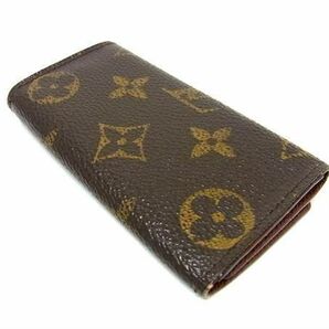 1円 LOUIS VUITTON ルイヴィトン モノグラム M62631 モノグラム ミュルティクレ4 4連 キーケース 鍵入れ ブラウン系 FC0682の画像2