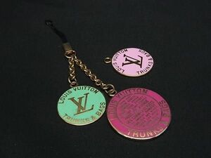 1 jpy LOUIS VUITTON Louis Vuitton key holder charm strap lady's men's gold group × multicolor AZ1216