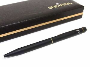 ■極美品■ SHEAFFER シェーファー ツイスト式 ボールペン 筆記用具 文房具 ステーショナリー ブラック系×ゴールド系 DD5195