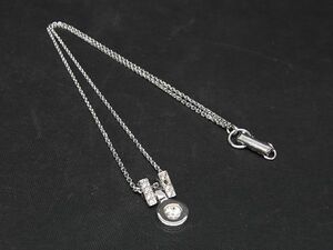 ■美品■ SWAROVSKI スワロフスキー ラインストーン ネックレス ペンダント アクセサリー レディース メンズ シルバー系 DD6047