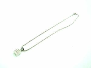 ■美品■ SWAROVSKI スワロフスキー ラインストーン ネックレス ペンダント アクセサリー レディース シルバー系 DD8584