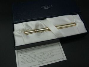 ■極美品■ MIKIMOTO ミキモト 本真珠 パール 約3mm ボールペン 筆記用具 文房具 ステーショナリー シャンパンゴールド系 DE2002