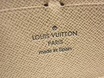 1円 ■美品■ LOUIS VUITTON ルイヴィトン N60019 ダミエアズール ジッピーウォレット ラウンドファスナー 長財布 アイボリー系 FB0056_画像5