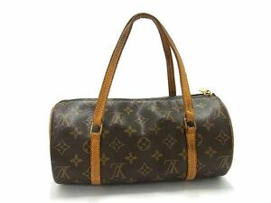 1円 LOUIS VUITTON ルイヴィトン M51386 モノグラム パピヨン26 ハンドバッグ ボストンバッグ レディース メンズ ブラウン系 EA2288