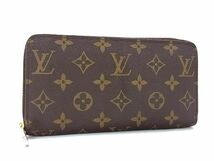 1円 LOUIS VUITTON ルイヴィトン M60017 モノグラム ジッピーウォレット ラウンドファスナー 長財布 レディース ブラウン系 AW5527_画像1