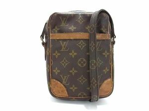 1円 LOUIS VUITTON ルイヴィトン M45266 モノグラム ダヌーブ クロスボディ ショルダーバッグ レディース メンズ ブラウン系 BJ1419