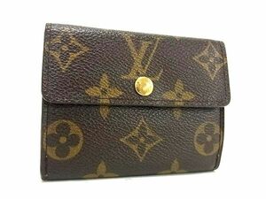 1円 LOUIS VUITTON ルイヴィトン M61927 モノグラム ラドロー コインケース カードケース 小銭入れ ブラウン系 AW6517