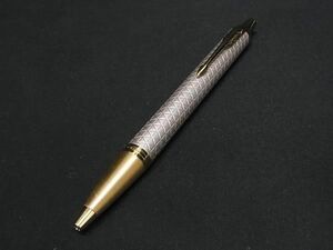 1円 ■新品同様■ PARKER パーカー IMプレミアム ノック式 ボールペン 筆記用具 文房具 ステーショナリー シルバー系×ゴールド系 FA4764