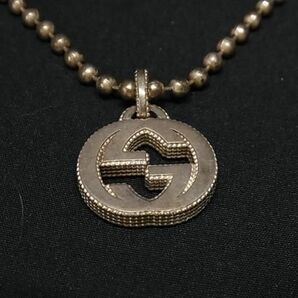 1円 GUCCI グッチ インターロッキングG SV925 ネックレス ペンダント アクセサリー レディース メンズ シルバー系 BL0514の画像2