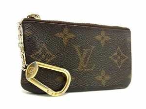 1円 ■美品■ LOUIS VUITTON ルイヴィトン M62650 モノグラム ポシェット クレ コインケース コインパース 小銭入れ ブラウン系 AX6365