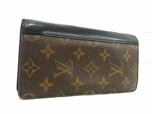 1円 LOUIS VUITTON ルイヴィトン M93800 モノグラムマカサー ポルトフォイユタノン 二つ折り 長財布 ウォレット ブラウン系 FA7763