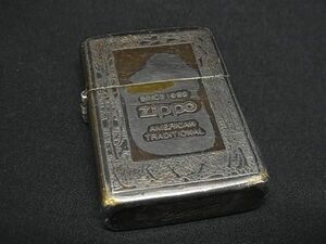 1円 ZIPPO ジッポー ヴィンテージ 1991年 高級ライター オイルライター 喫煙グッズ 喫煙具 レディース メンズ シルバー系 FA4296