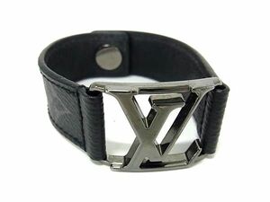 1円 ■美品■ LOUIS VUITTON ヴィトン M6295 モノグラムエクリプス ブラスレホッケンハイム ブレスレット アクセサリー ブラック系 AW9148