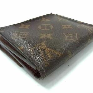 1円 LOUIS VUITTON ルイヴィトン M60402 モノグラム ポルトフォイユアナイス 三つ折り 財布 ウォレット レディース ブラウン系 AZ3881の画像2