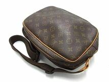 1円 LOUIS VUITTON ルイヴィトン M45254 モノグラム リポーターPM クロスボディ ショルダーバッグ レディース メンズ ブラウン系 BG8563_画像3