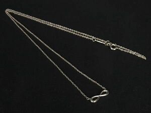 1円 ■美品■ TIFFANY＆Co ティファニー インフィニティ SV925 ネックレス ペンダント アクセサリー レディース シルバー系 FA3206