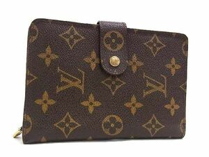 1円 LOUIS VUITTON ルイヴィトン M61207 モノグラム ポルトパピエジップ 二つ折り 財布 ウォレット レディース メンズ ブラウン系 FB0134