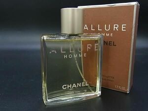 1円 ■美品■ CHANEL シャネル アリュール オム オードトワレ 50ml 香水 フレグランス パフューム AW4489