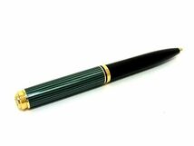 1円 ■極美品■ Pelikan ペリカン スーベレーン ツイスト式 ボールペン 文房具 筆記用具 グリーン系×ブラック系 AW6481_画像2