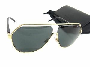 1円 ■新品同様■ DOLCE＆GABBANA ドルチェ&ガッバーナ DG2266 02/87 サングラス メガネ 眼鏡 メンズ レディース ブラック系 AW7791