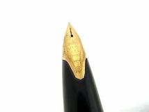 1円 PILOT パイロット エリート ペン先 18K 750 18金 万年筆 筆記用具 文房具 ステーショナリー レディース メンズ ブラック系 BJ2338_画像4