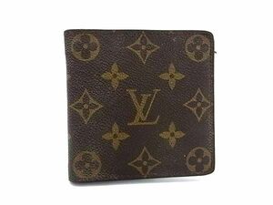 1円 LOUIS VUITTON ルイヴィトン M61665 モノグラム ポルトビエカルトクレディモネ 二つ折り 財布 ウォレット 小銭入れ ブラウン系 BK0988