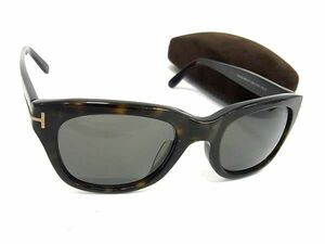 1円 ■美品■ TOM FORD トムフォード TF 237-F 51□21 145 べっ甲調 サングラス メガネ 眼鏡 レディース メンズ ダークブラウン系 FA6906