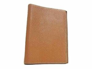 1円 ■美品■ HERMES エルメス アジェンダGM クシュベル シルバー金具 手帳カバー メモ帳カバー □F刻印 ブラウン系 FA7706