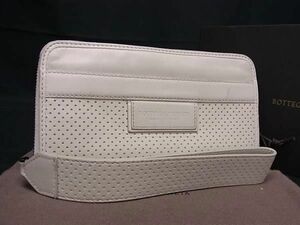 1円 BOTTEGA VENETA ボッテガヴェネタ レザー ラウンドファスナー 長財布 ウォレット 札入れ 小銭入れ カード入れ アイボリー系 AY2408