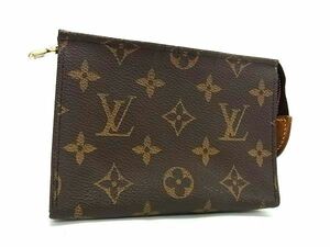 1円 ■美品■ LOUIS VUITTON ルイヴィトン M47546 モノグラム ポッシュ トワレット15 メイクポーチ マルチケース ブラウン系 FA7727