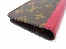 1円 LOUIS VUITTON ルイヴィトン M68690 モノグラム フォリオ iPhone XS MAX 対応 アイフォンケース ブラウン系×ピンク系 BK1278_画像3