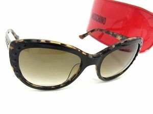 1 jpy # beautiful goods # MOSCHINO Moschino tortoise shell style sunglasses glasses glasses lady's black group × lens clear brown group AZ3011