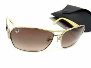 1円 ■極美品■ Ray-Ban レイバン RB3435 サングラス メガネ 眼鏡 レディース メンズ ゴールド系×ブラック系 AY2691