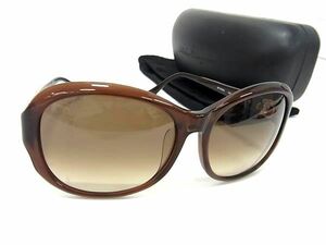 1円 ■美品■ Salvatore Ferragamo フェラガモ SF740SRA 210 130 ガンチーニ サングラス メガネ 眼鏡 レディース ブラウン系 AZ3905