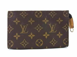 1円 ■美品■ LOUIS VUITTON ルイヴィトン モノグラム バケット用ポーチ マルチケース 小物入れ レディース メンズ ブラウン系 AW9554