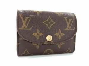 1円 LOUIS VUITTON ルイヴィトン M41939 モノグラム ポルトモネ ロザリ コインケース コインパース 小銭入れ ブラウン系 AZ3948