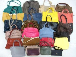 1円 FURLA フルラ パイパー 等 レザー 等 ハンドバッグ トートバッグ ショルダーバッグ レディース 24点セット 箱売り まとめ売り DA7639