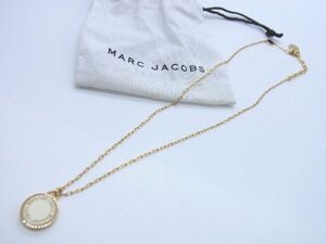 ■美品■ MARC JACOBS マークジェイコブス ネックレス ペンダント アクセサリー レディース ゴールド系 DD5005