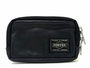 ■美品■ PORTER ポーター PVC コインケース コインパース 小銭入れ メンズ レディース ブラック系 DD6672