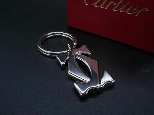 # new goods # unused # Cartier Cartier 2C Logo key holder charm key holder key ring accessory silver group BK0020