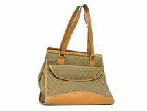 1円 ■美品■ GUCCI グッチ 002 2854 0305 オールドグッチ ヴィンテージ GG柄 GGキャンバス×レザー トートバッグ ブラウン系 AZ1253_画像1